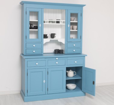 Kitchen sideboard 3 doors, 3 drawers BAS + 2 doors, 4 drawrs SUP, oak - Color Ext._P053 / Color Int._P004 - DOUBLE COLORED