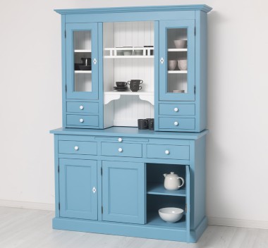 Kitchen sideboard 3 doors, 3 drawers BAS + 2 doors, 4 drawrs SUP, oak - Color Ext._P053 / Color Int._P004 - DOUBLE COLORED