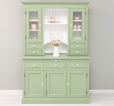 Kitchen sideboard 3 doors, 3 drawers BAS + 2 doors, 4 drawrs SUP, oak - Color Ext._P054 / Color Int._P004 - DOUBLE COLORED