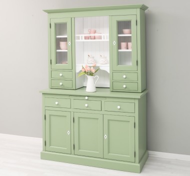 Kitchen sideboard 3 doors, 3 drawers BAS + 2 doors, 4 drawrs SUP, oak - Color Ext._P054 / Color Int._P004 - DOUBLE COLORED