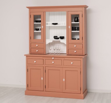 Kitchen sideboard 3 doors, 3 drawers BAS + 2 doors, 4 drawrs SUP, oak - Color Ext._P112 / Color Int._P004 - DOUBLE COLORED
