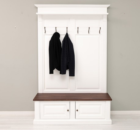 Coat hanger 2 doors oak -...