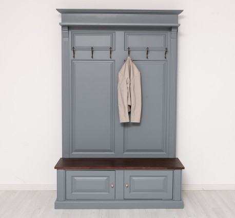 Coat hanger 2 doors oak -...