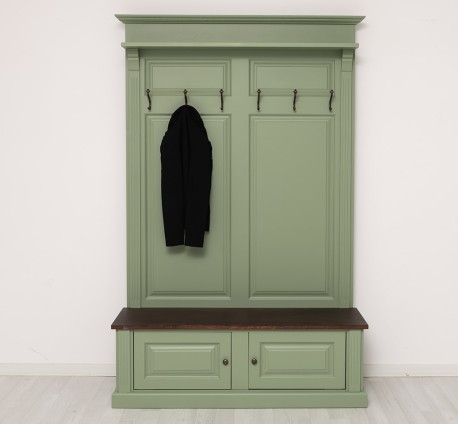 Coat hanger 2 doors oak -...