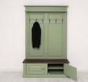 Coat hanger 2 doors oak - Color Top_P081 - Color Corp_P054 - DOUBLE COLORED