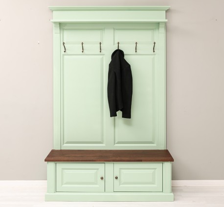 Coat hanger 2 doors oak -...