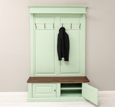 Coat hanger 2 doors oak - Color Top_P081 - Color Corp_P092 - DOUBLE COLORED