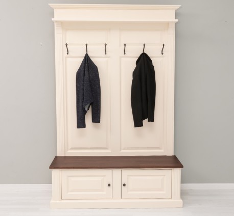 Coat hanger 2 doors oak -...