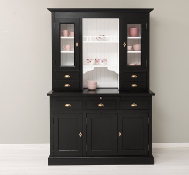 Kitchen sideboard 3 doors, 3 drawers BAS + 2 doors, 4 drawrs SUP, oak - Color Ext._P150 / Color Int._P004 - DOUBLE COLORED