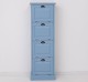 Narrow chest of drawers with 4 folding doors