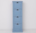 Narrow chest of drawers with 4 folding doors