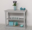 Console with turned legs, 1 shelf