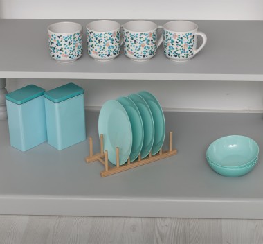 Console with turned legs, 1 shelf