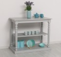 Console with turned legs, 1 shelf