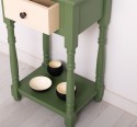 Small console, turned legs, 1 drawer
