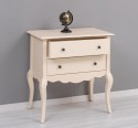 Console with curved legs, 2 drawers