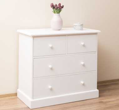 Chest of drawers with 2 narrow drawers + 2 wide drawers