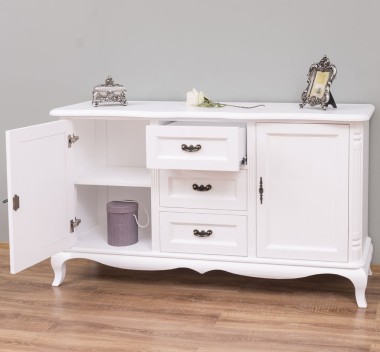 Chest of drawers with 2 doors and 3 drawers, soft close drawers