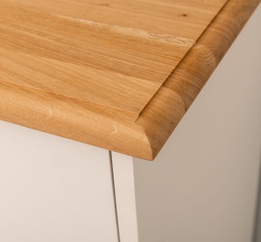 Chest of drawers with 2 narrow drawers + 3 wide drawers, oak top - PS151-TOP OAK