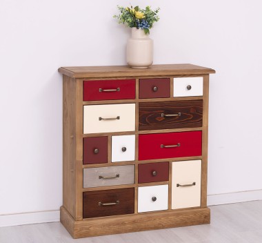 Chest of drawers with 13 drawers