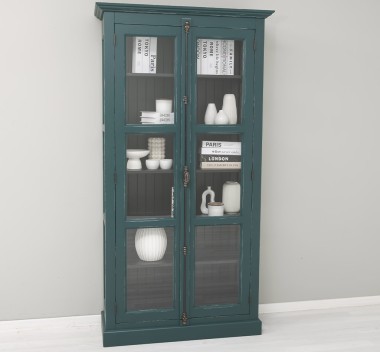 Glass display case, 2 doors with Cremone - PS552