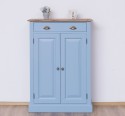OAK Cabinet with drawer, 2 doors and 1 drawer, oak top