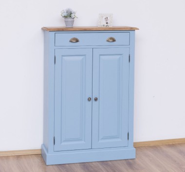 OAK Cabinet with drawer, 2 doors and 1 drawer, oak top