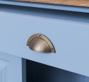 OAK Cabinet with drawer, 2 doors and 1 drawer, oak top