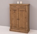 OAK Cabinet with drawer, 2 doors and 1 drawer, oak top