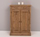 OAK Cabinet with drawer, 2 doors and 1 drawer, oak top