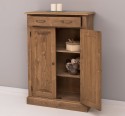 OAK Cabinet with drawer, 2 doors and 1 drawer, oak top
