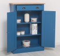 OAK Cabinet with drawer, 2 doors and 1 drawer, oak top