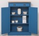 OAK Cabinet with drawer, 2 doors and 1 drawer, oak top