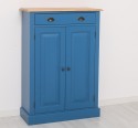 OAK Cabinet with drawer, 2 doors and 1 drawer, oak top