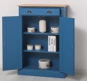 OAK Cabinet with drawer, 2 doors and 1 drawer, oak top