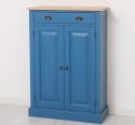OAK Cabinet with drawer, 2 doors and 1 drawer, oak top