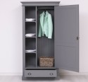 Wardrobe with 1 door and 1 drawer