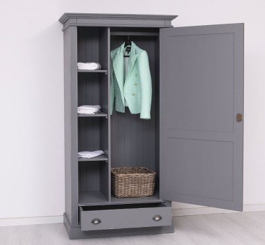 Wardrobe with 1 door and 1 drawer