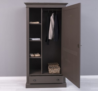 Wardrobe with 1 door and 1 drawer