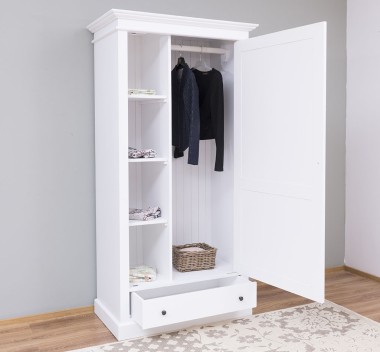 Wardrobe with 1 door and 1 drawer
