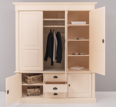 Wardrobe with 3 + 2 doors and 3 drawers, Directoire Collection - PS492