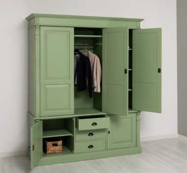 Wardrobe with 3 + 2 doors and 3 drawers, Directoire Collection - PS492