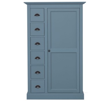 Wardrobe with 1 door, 6 drawers - PS41
