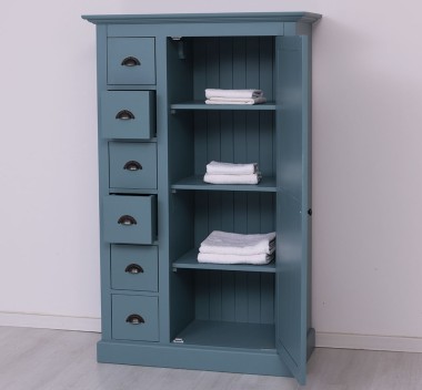 Wardrobe with 1 door, 6 drawers - PS41