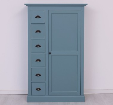 Wardrobe with 1 door, 6 drawers - PS41