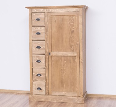 Wardrobe with 1 door, 6 drawers - PS41
