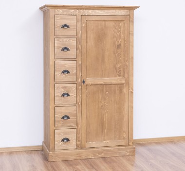 Wardrobe with 1 door, 6 drawers - PS41