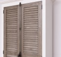 Cabinet with 2 doors, rod closing system, Shutter Collection