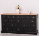 Chest of 19 drawers, top oak