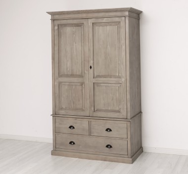 Wardrobe with 2 doors and 3 drawers